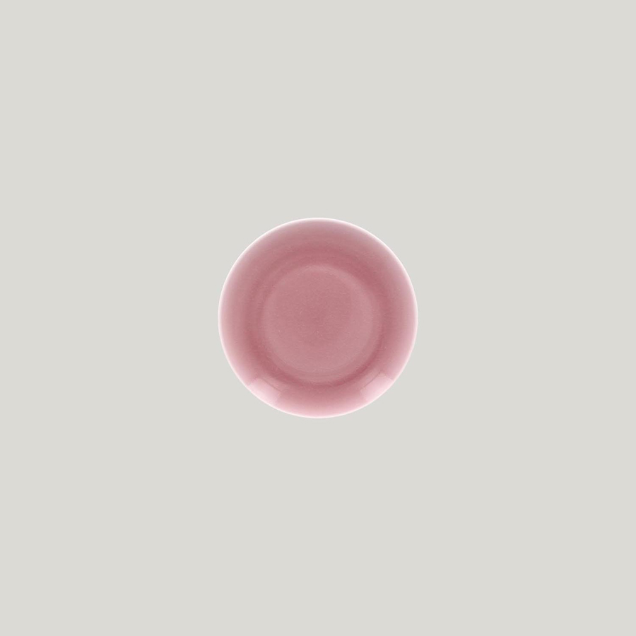 Rak Vintage Vitrified Porcelain Pink Round Flat Coupe Plate 15cm