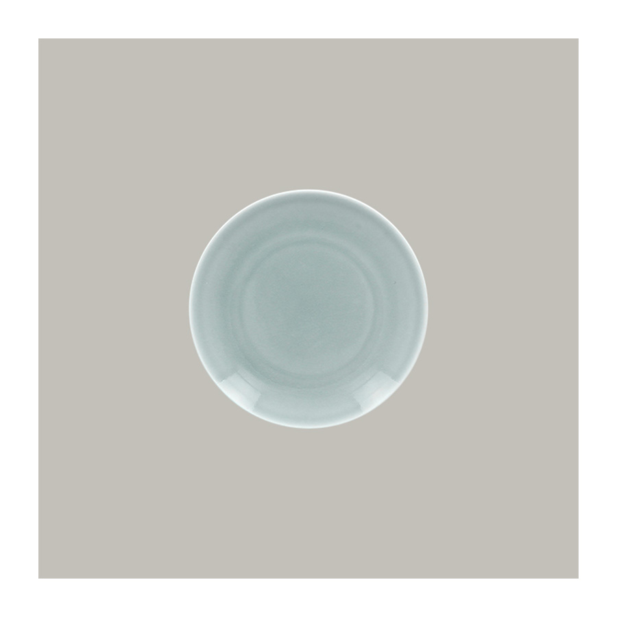 Rak Vintage Vitrified Porcelain Blue Round Flat Coupe Plate 21cm