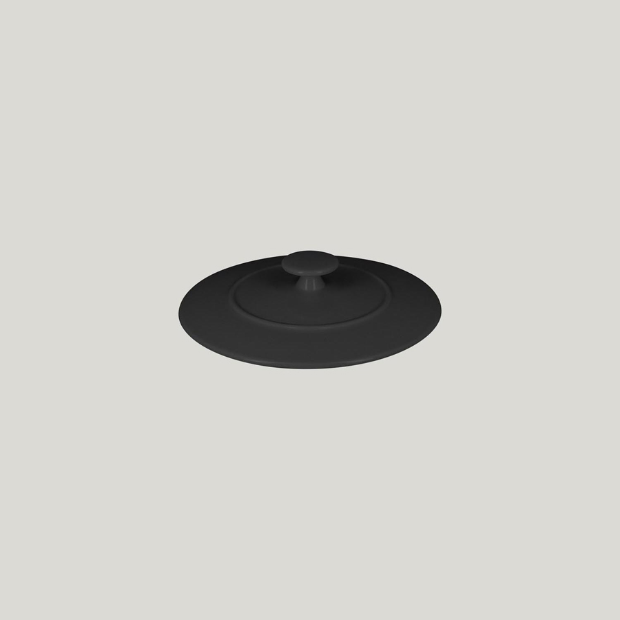 Rak Chef's Fusion Vitrified Porcelain Black Round Cocotte Lid 16cm