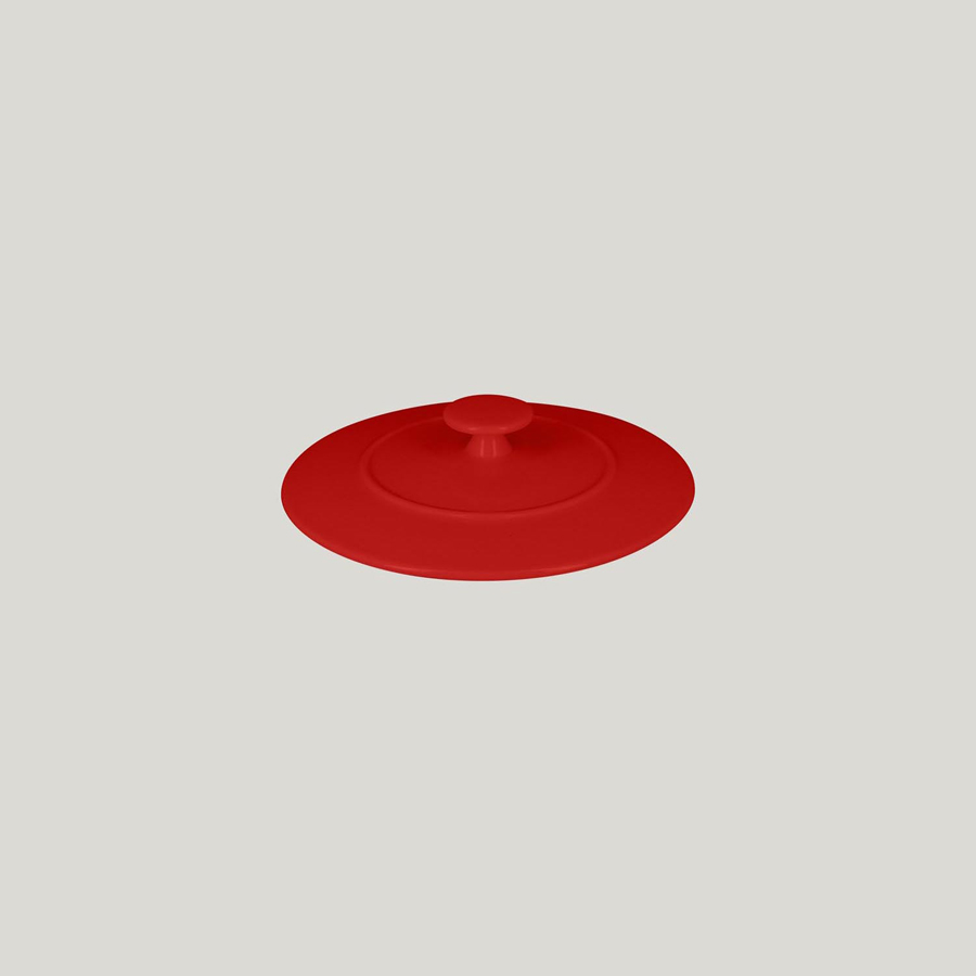 Rak Chef's Fusion Vitrified Porcelain Red Round Cocotte Lid 16cm