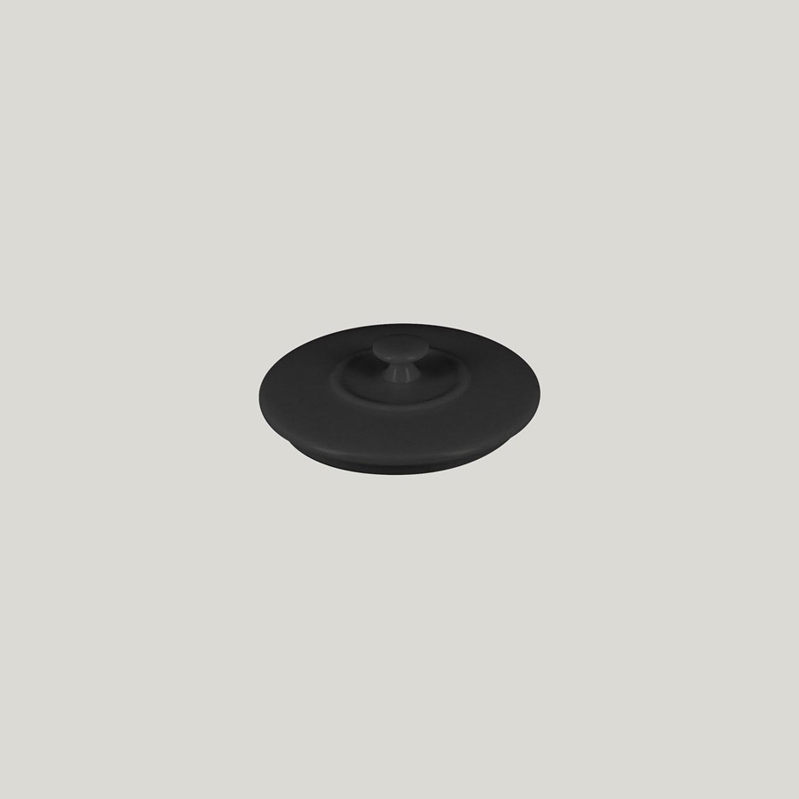Rak Chef's Fusion Vitrified Porcelain Black Mini Cocotte Lid 8.5cm
