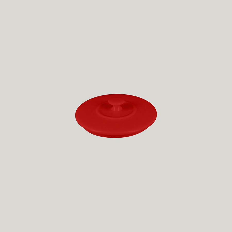 Rak Chef's Fusion Vitrified Porcelain Red Mini Cocotte Lid 8.5cm