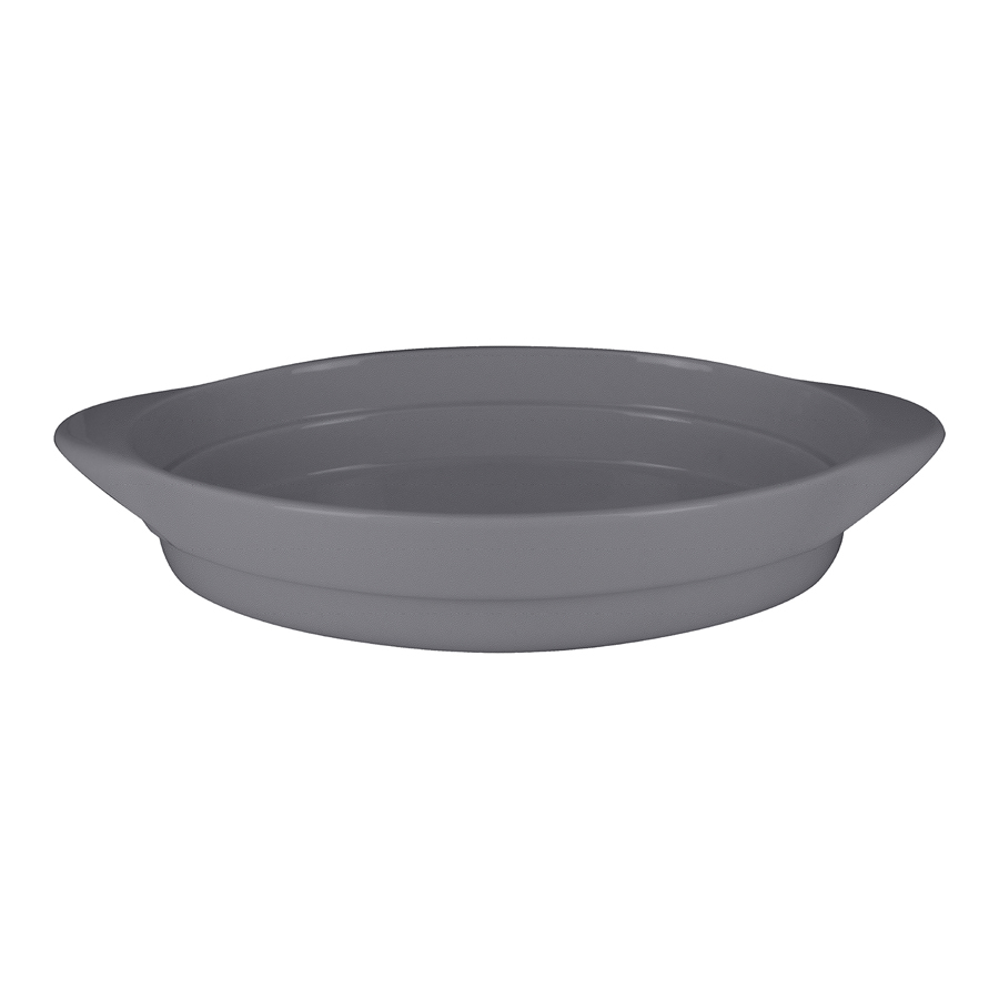 Rak Chef's Fusion Vitrified Porcelain Grey Oval Platter 36.5x25x6cm 2.8 Litre