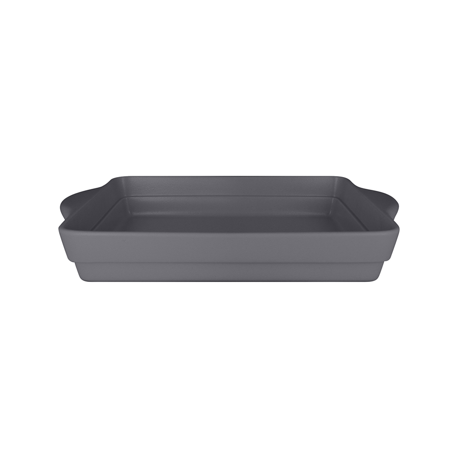 Rak Chef's Fusion Vitrified Porcelain Grey Rectangular Tureen 32x22x6cm 2.8 Litre