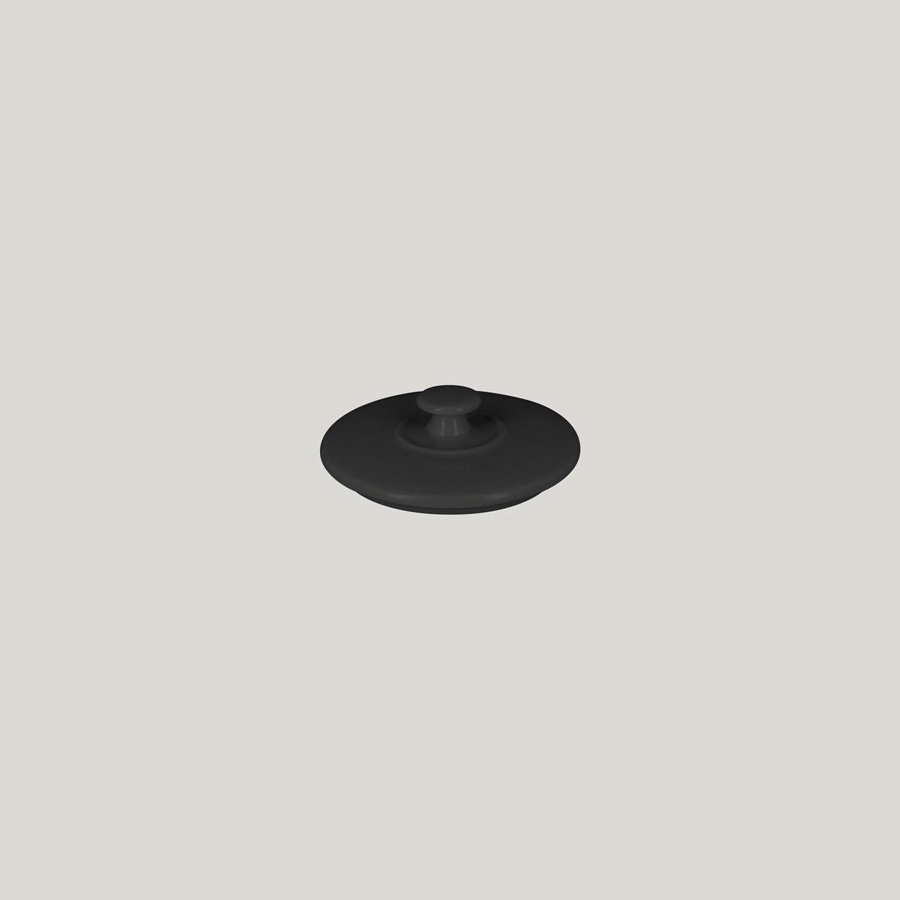 Rak Chef's Fusion Vitrified Porcelain Black Round Soup Tureen Lid 10.6cm