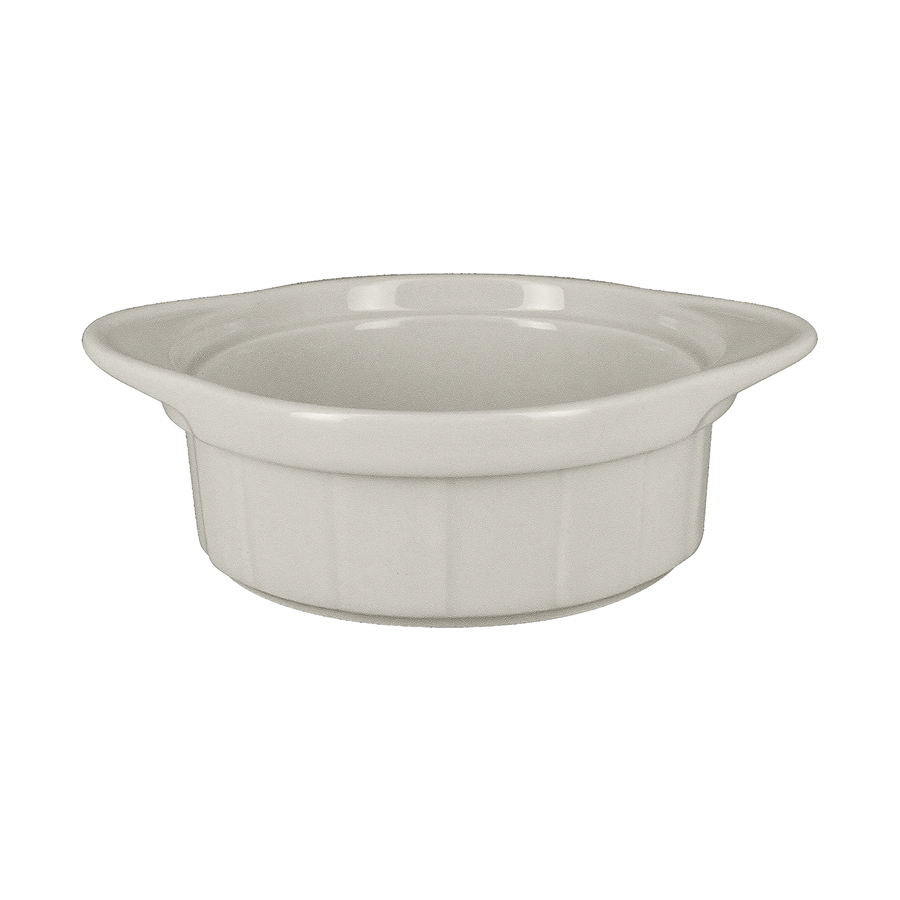 Rak Chef's Fusion Vitrified Porcelain White Round Ramekin With Grooves 9x6.5cm 20.5cl