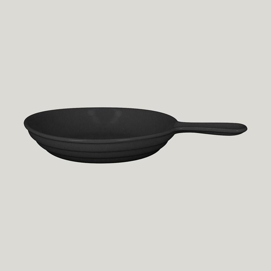 Rak Chef's Fusion Vitrified Porcelain Black Round Pan 24cm