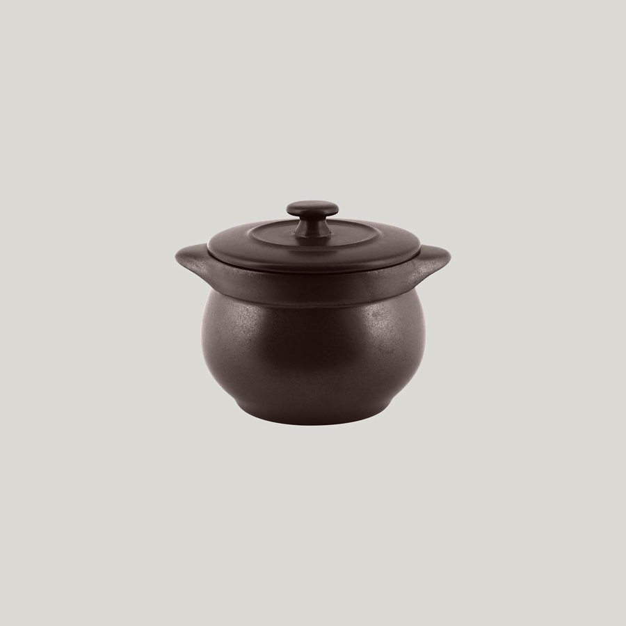 Rak Genesis Mat Vitrified Porcelain Cocoa Soup Tureen 10.6cm 45cl 15.2oz