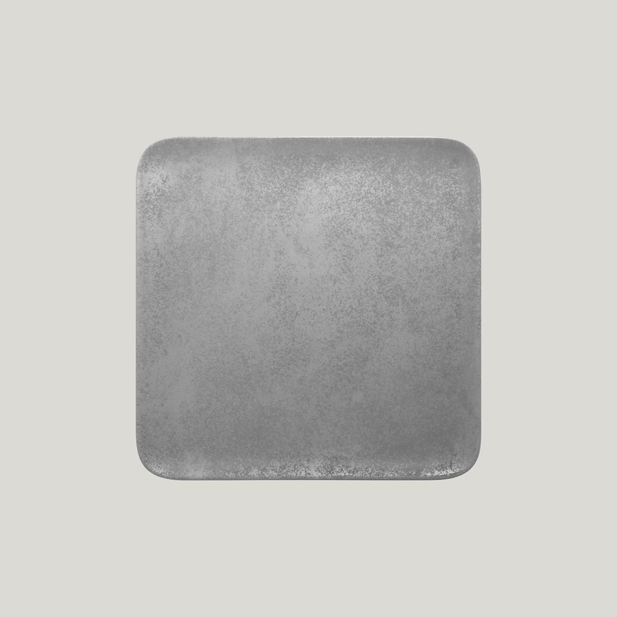 Rak Shale Vitrified Porcelain Grey Square Plate 30cm