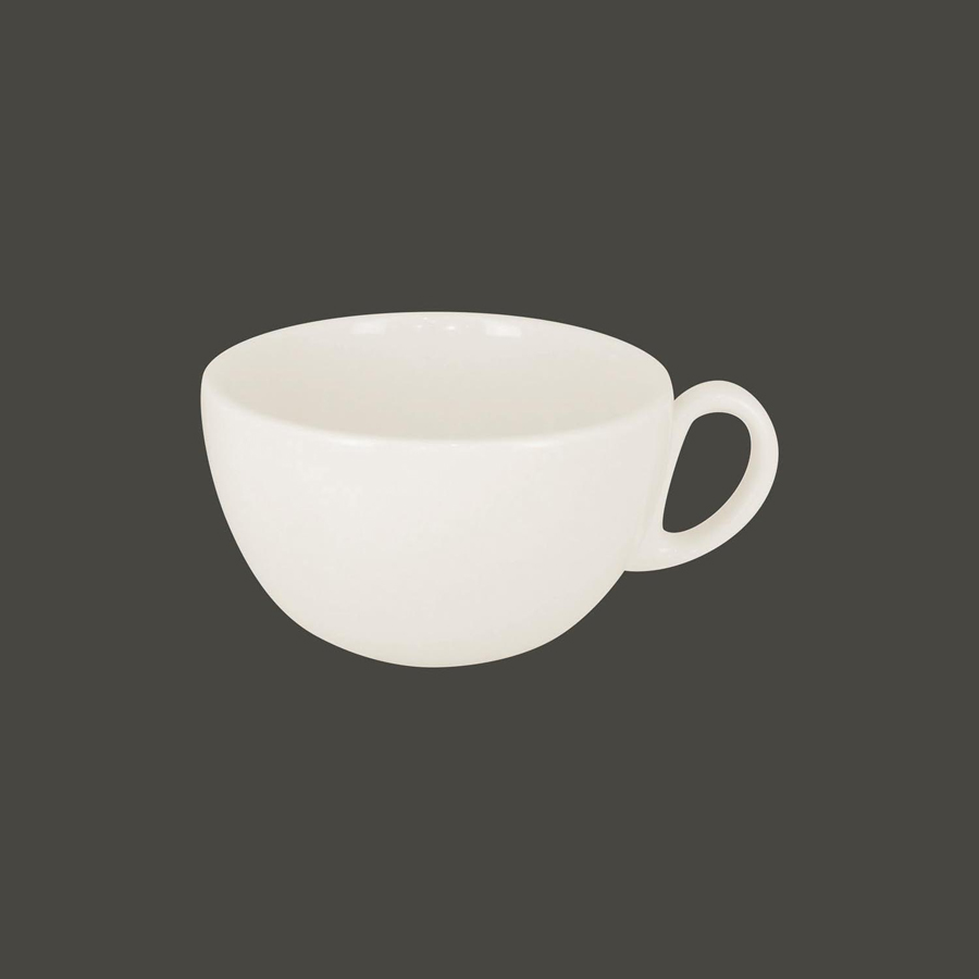 Rak Barista Vitrified Porcelain White Breakfast Cup 37cl