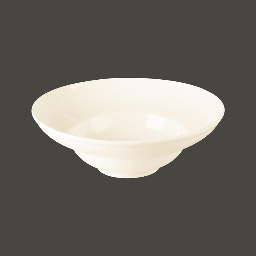Rak Classic Gourmet Vitrified Porcelain White Round Extra Deep Plate 26cm