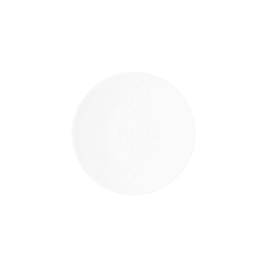 Rak Allspice Cilantro Vitrified Porcelain White Round Flat Plate 29cm
