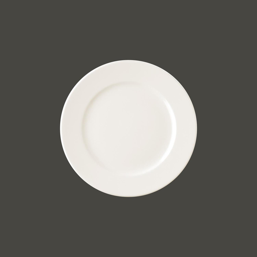 Rak Banquet Vitrified Porcelain White Round Flat Plate 24cm