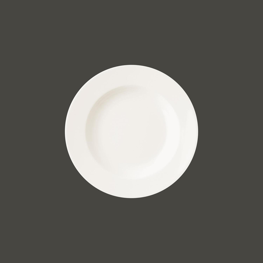 Rak Banquet Vitrified Porcelain White Round Deep Plate 23cm