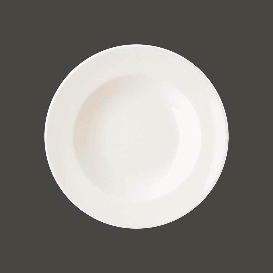 Rak Banquet Vitrified Porcelain White Round Deep Plate 30cm