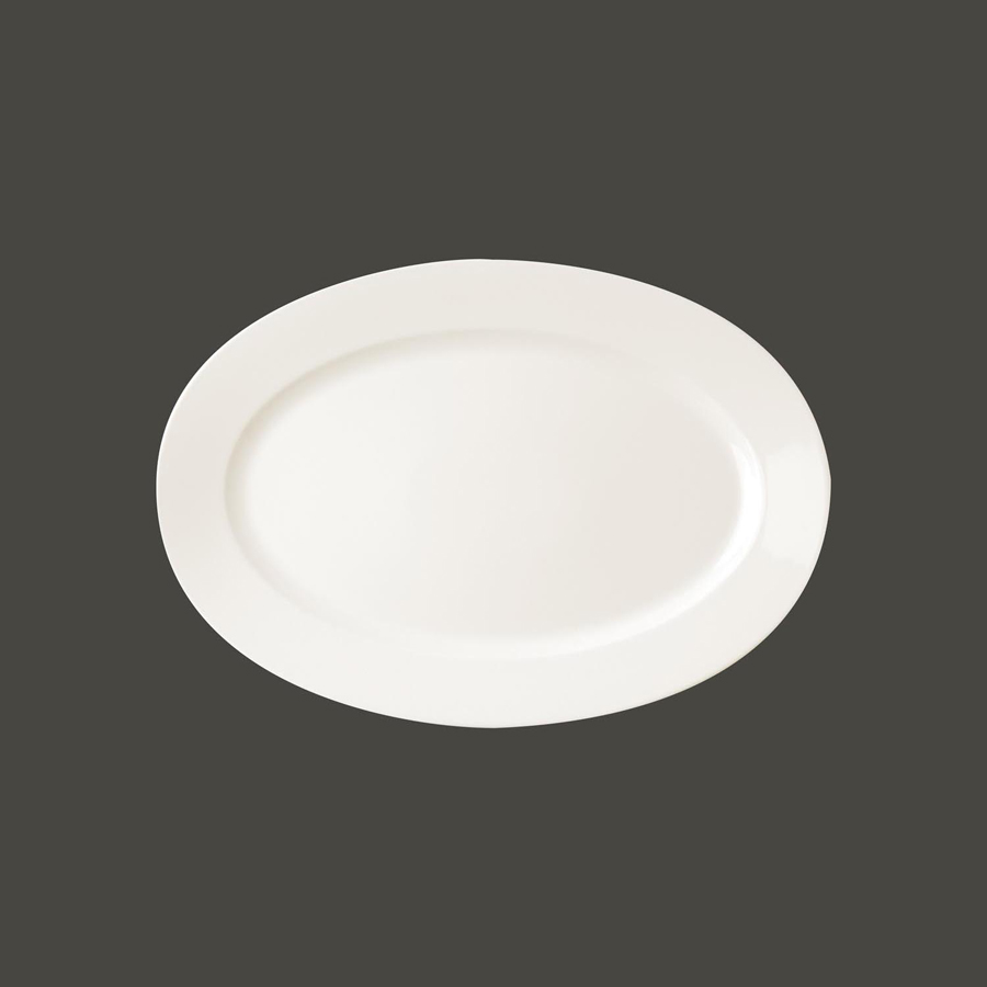 Rak Banquet Vitrified Porcelain White Oval Plate 26cm