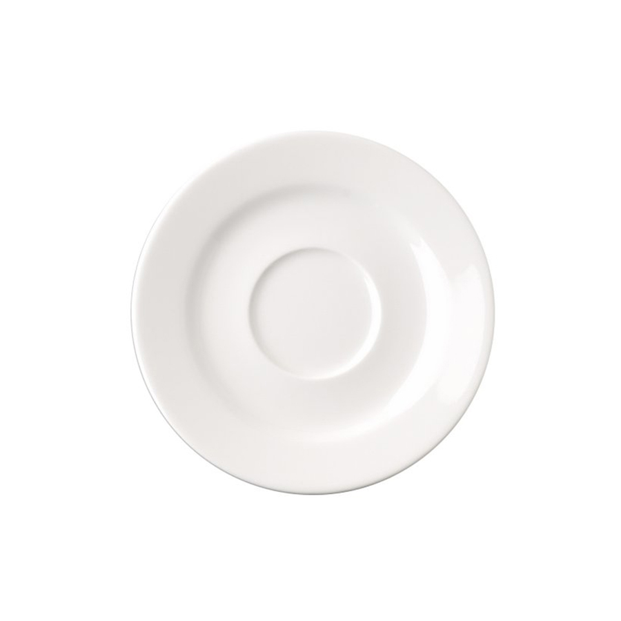Rak Banquet Vitrified Porcelain White Round Saucer 13cm