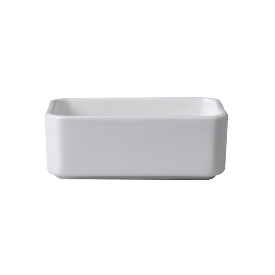 Rak Banquet Vitrified Porcelain White Rectangular Sugar Pack Holder 11 X7.5 X4cm