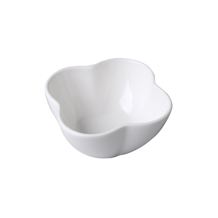 Rak Banquet Vitrified Porcelain White Flower Dish 9cm 15cl