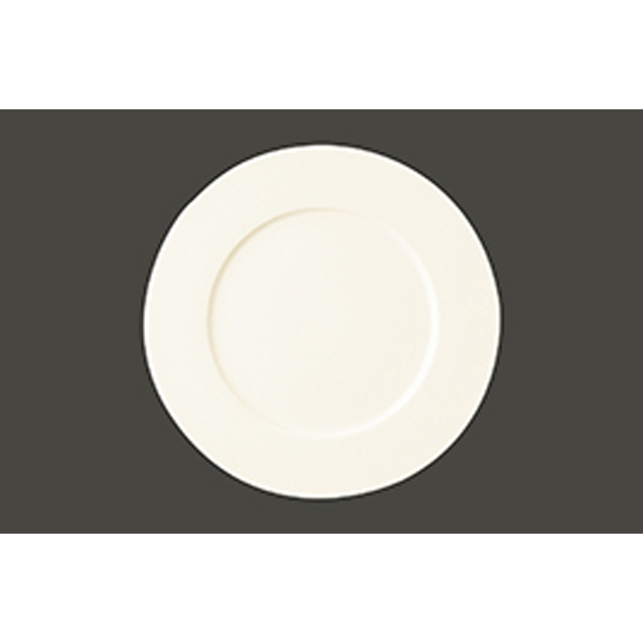 Rak Ivoris Finedine Vitrified Porcelain White Round Flat Plate 33cm
