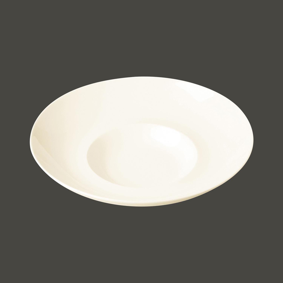 Rak Ivoris Finedine Vitrified Porcelain White Round Gourmet Deep Plate 29cm