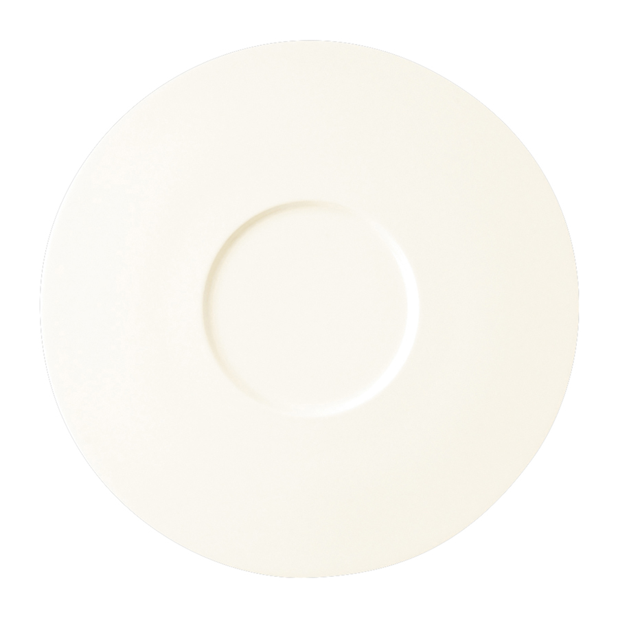 Rak Ivoris Finedine Vitrified Porcelain White Round Gourmet Flat Plate 29cm