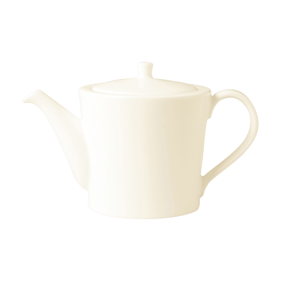 Rak Ivoris Finedine Vitrified Porcelain White Teapot With Lid 40cl