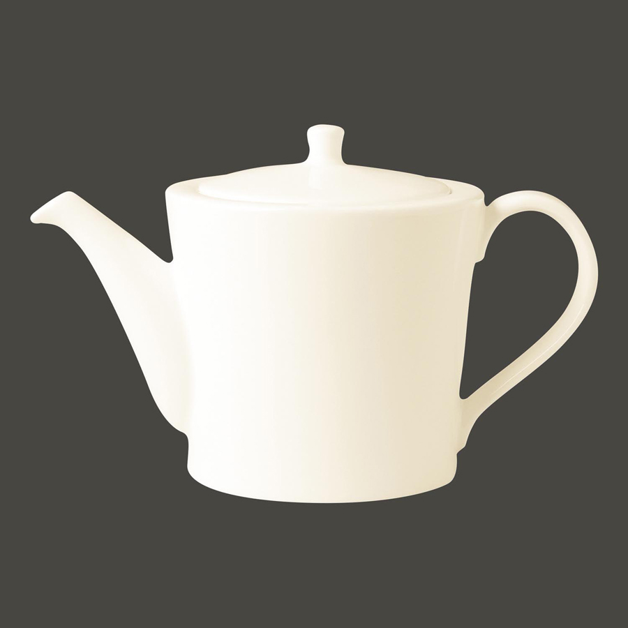 Rak Ivoris Finedine Vitrified Porcelain White Teapot With Lid 80cl