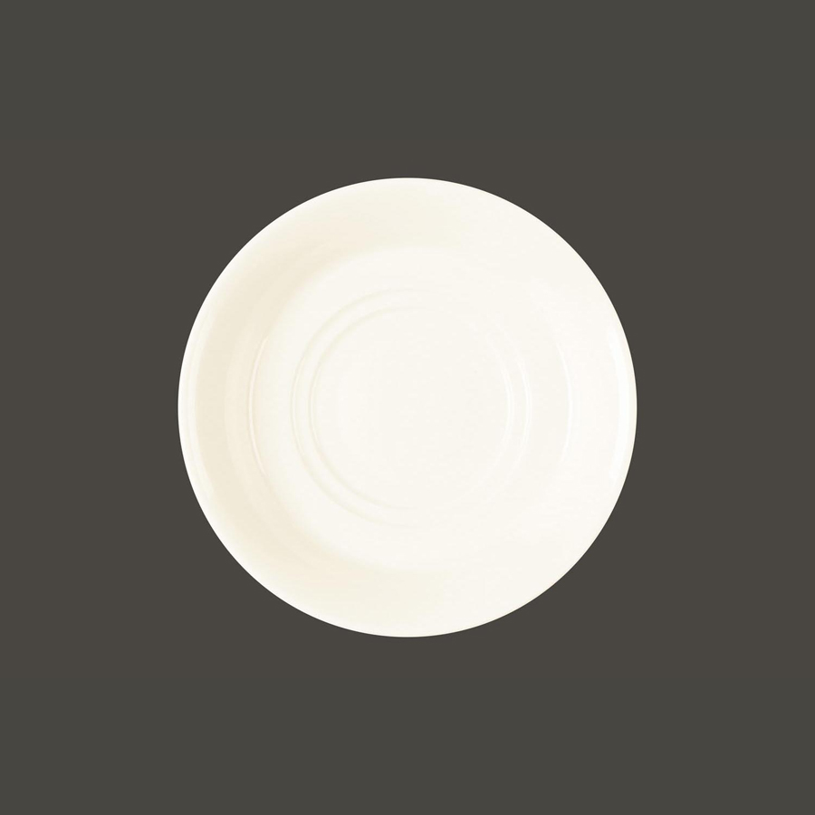 Rak Ivoris Finedine Vitrified Porcelain White Round Saucer 17cm For 30cl Cup S679/30