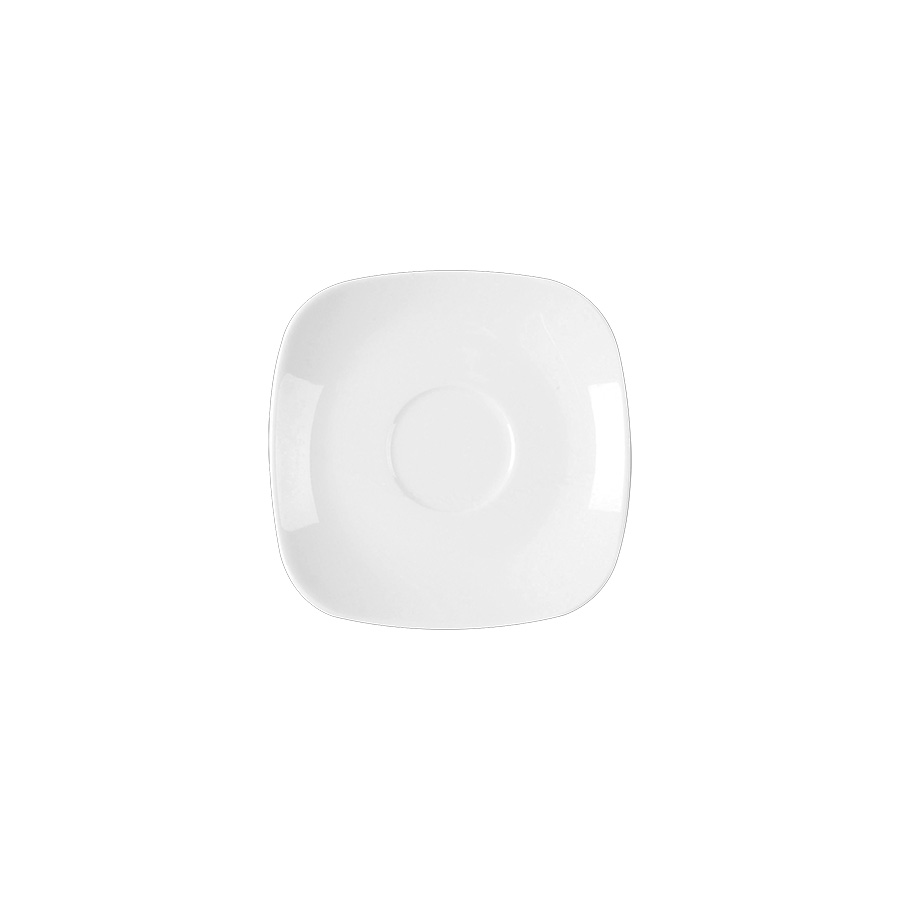Rak Ska Vitrified Porcelain White Round Saucer 12cm