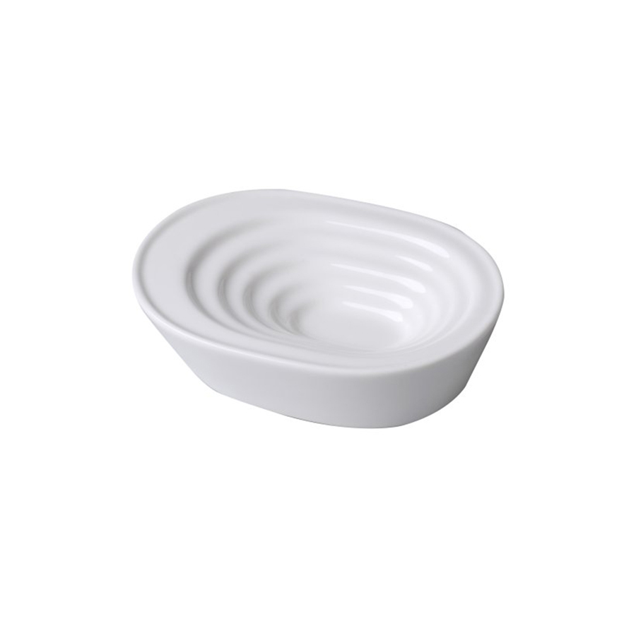 Rak Banquet Vitrified Porcelain White Olive Dish 11.5cm