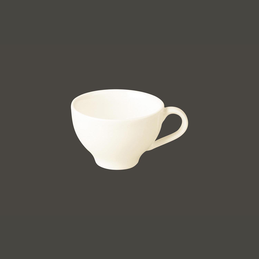 Rak Lyra Vitrified Porcelain White Cup 18cl