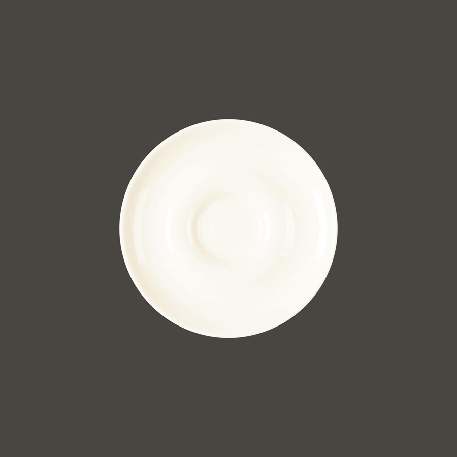 Rak Lyra Vitrified Porcelain White Round Saucer 15cm
