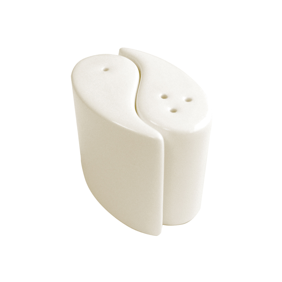 Rak Minimax Vitrified Porcelain White Pepper Shaker 5.5x2.5x4cm