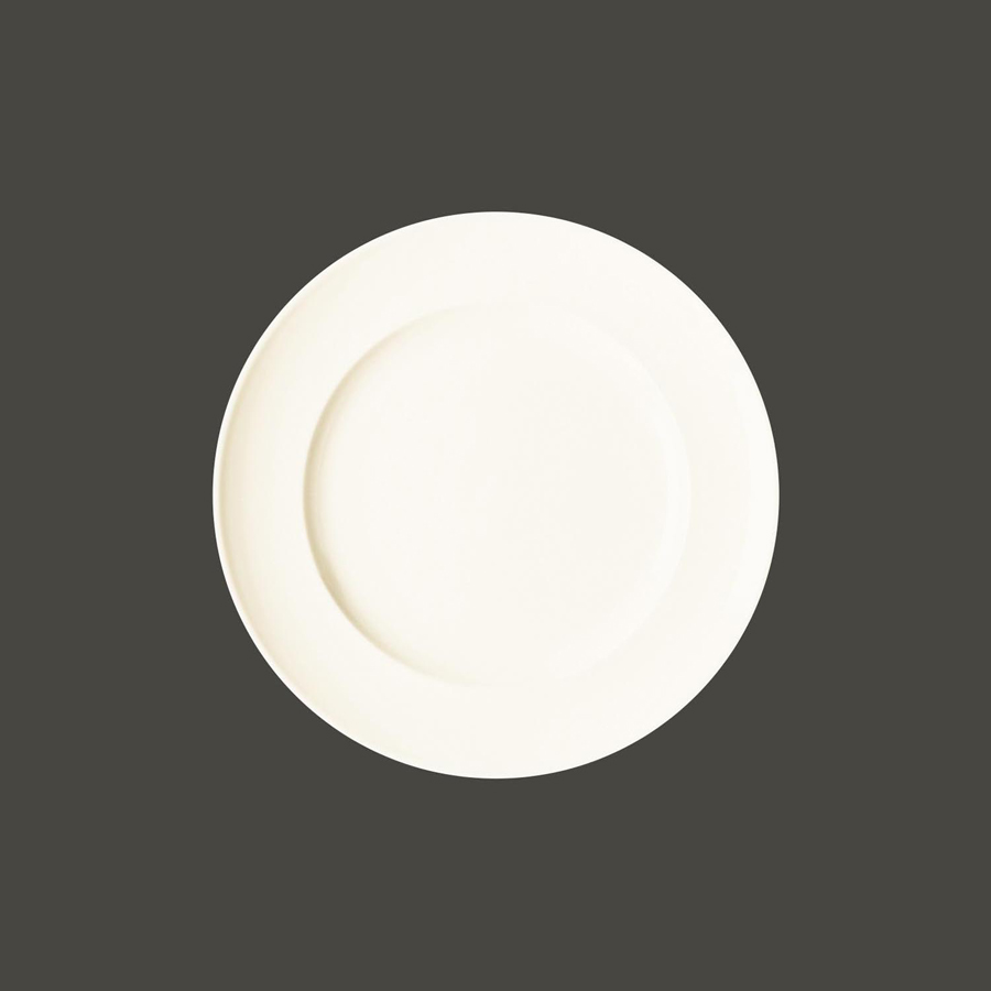Rak Classic Gourmet Vitrified Porcelain White Round Flat Plate 31cm