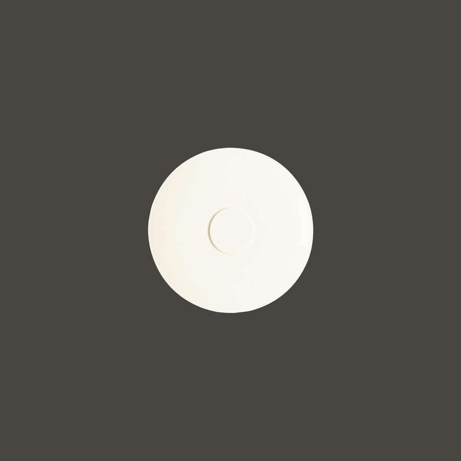 Rak Classic Gourmet Vitrified Porcelain White Round Saucer 15cm