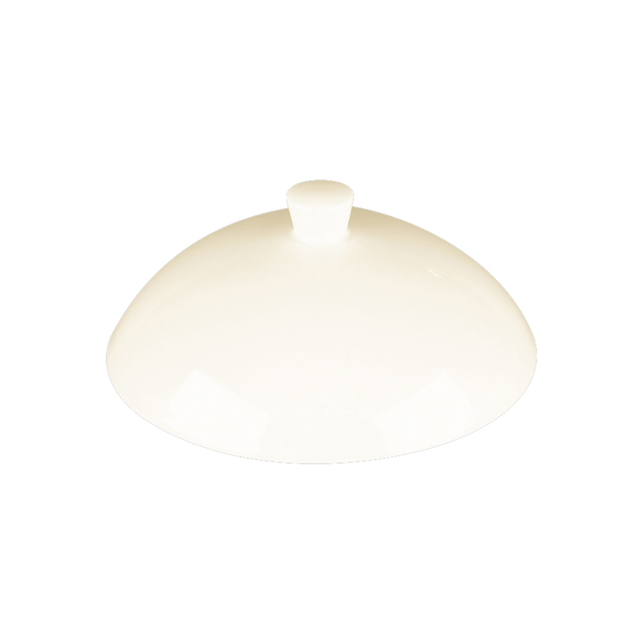 Rak Ivoris Finedine Vitrified Porcelain White Cloche For Gourmet Deep Plate 26cm