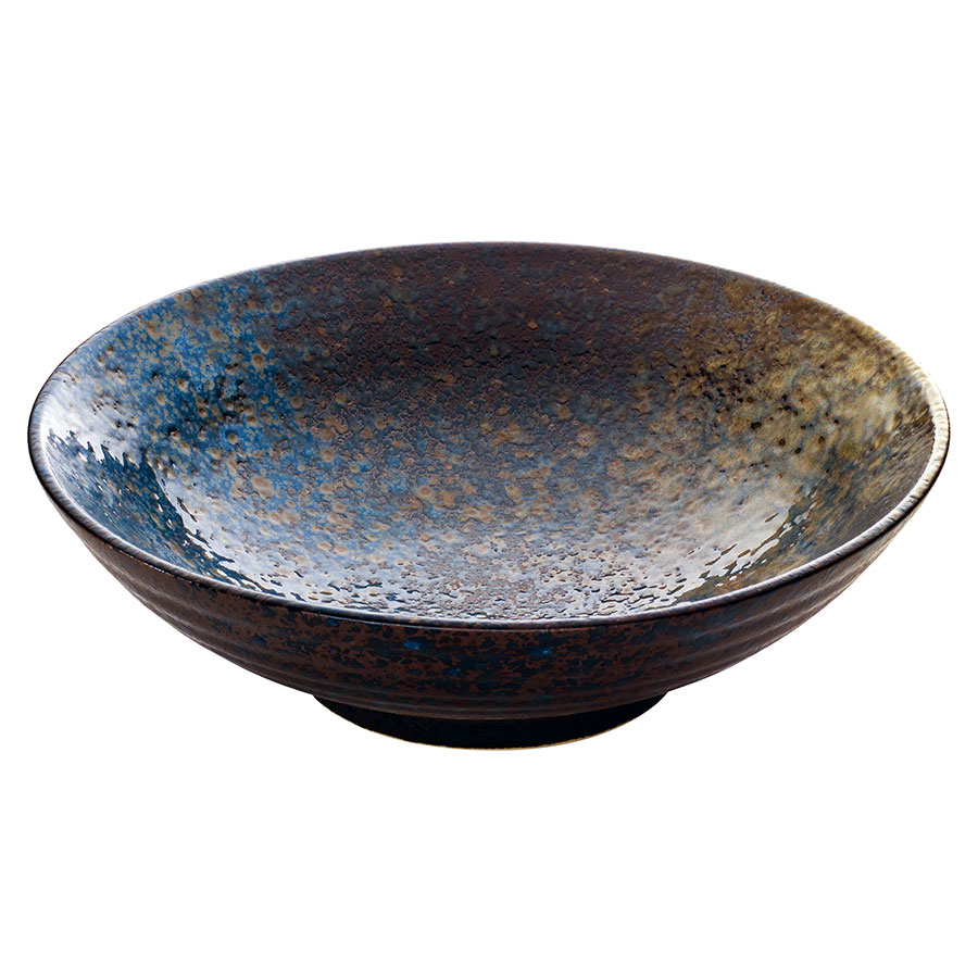 Playground Sea Stoneware Round Flat Bowl 15cm 35cl