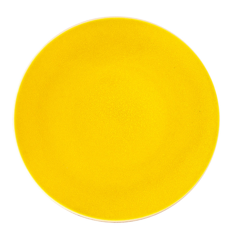 Jars Tourron Stoneware Citron Round Plate 20cm