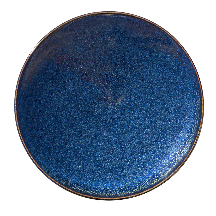 Jars Tourron Stoneware Indigo Round Plate 20cm