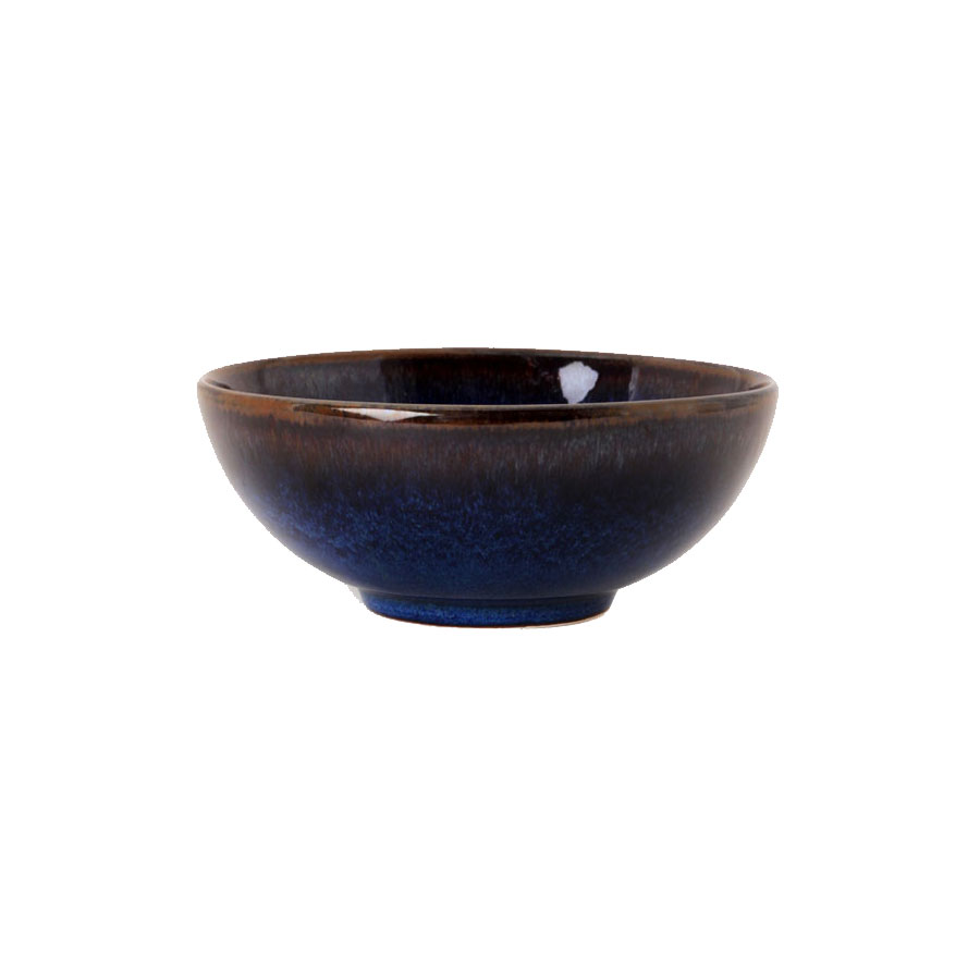 Jars Tourron Stoneware Indigo Round Bowl 14cm 30Cl