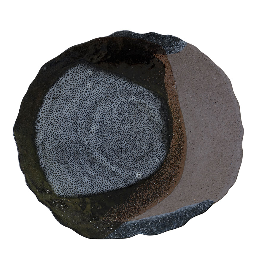 Jars Wabi Stoneware Kemuri Dinner Plate 30x27cm