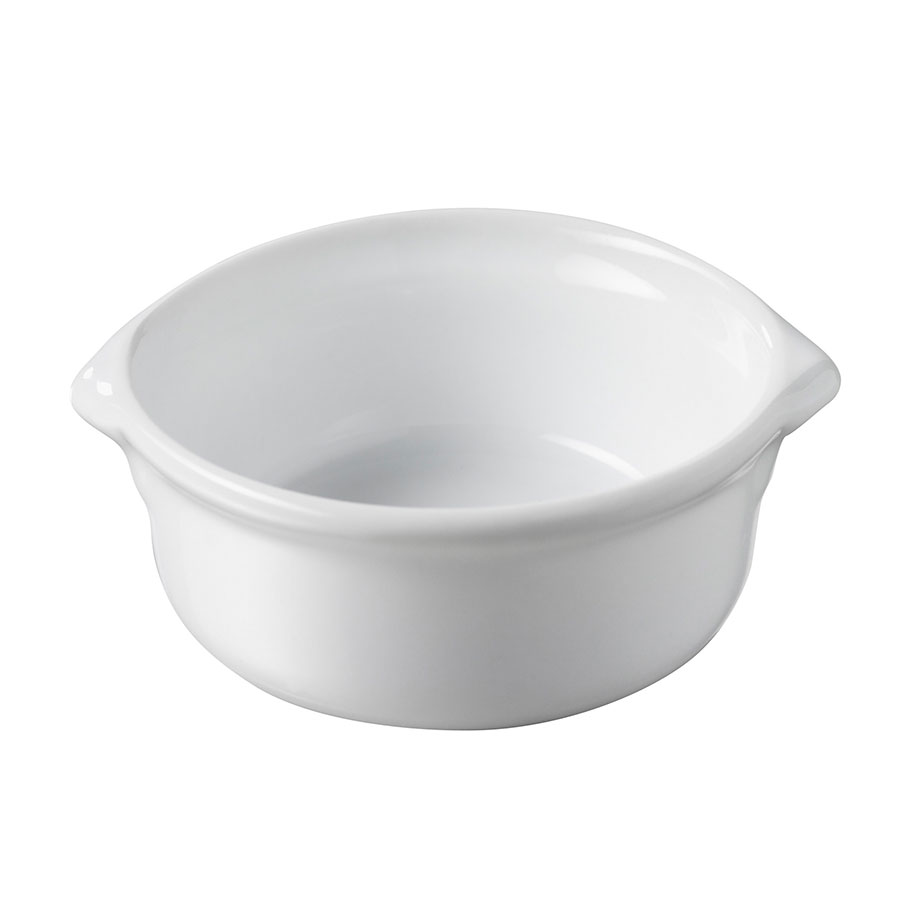 Revol Miniatures Porcelain White Round Eared Casserole Dish 7x3cm 4cl