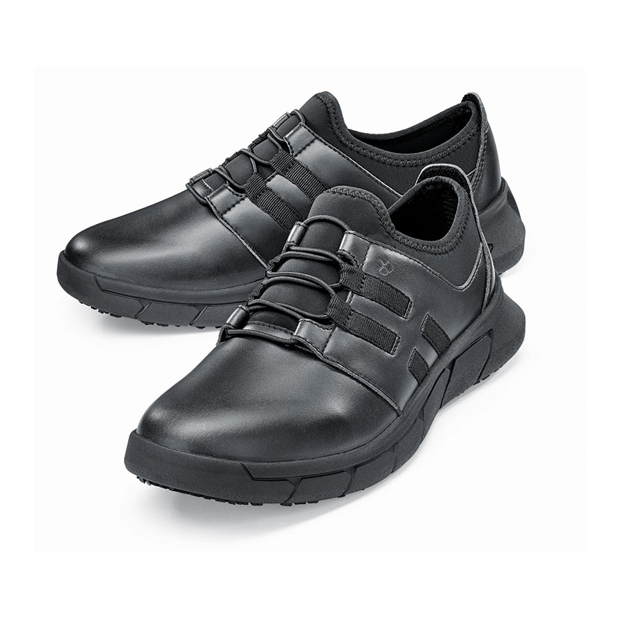 Shoes For Crews Karina Black Synthetic Antislip Ladies Safety Trainer UK-Size-2.5 PK 1